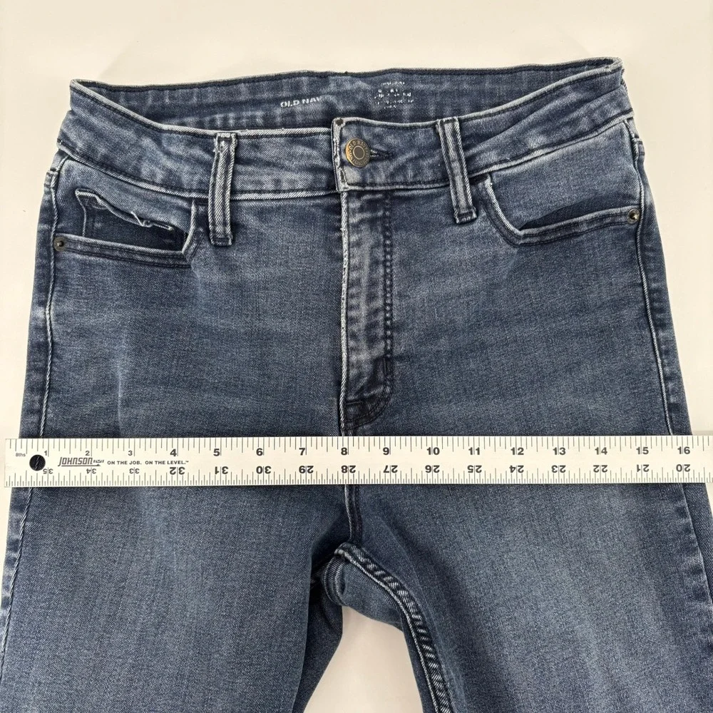 Old Navy Women's Size 8 Short Blue Wash‎ Mid Rise Skinny Jeans